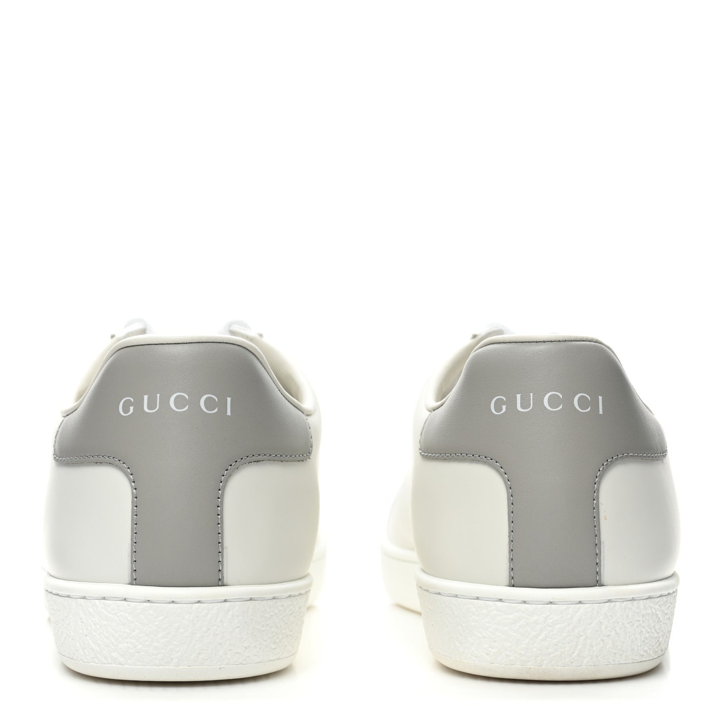 Calfskin Interlocking G Perforated Womens Ace Sneakers 40 White Grey Sky