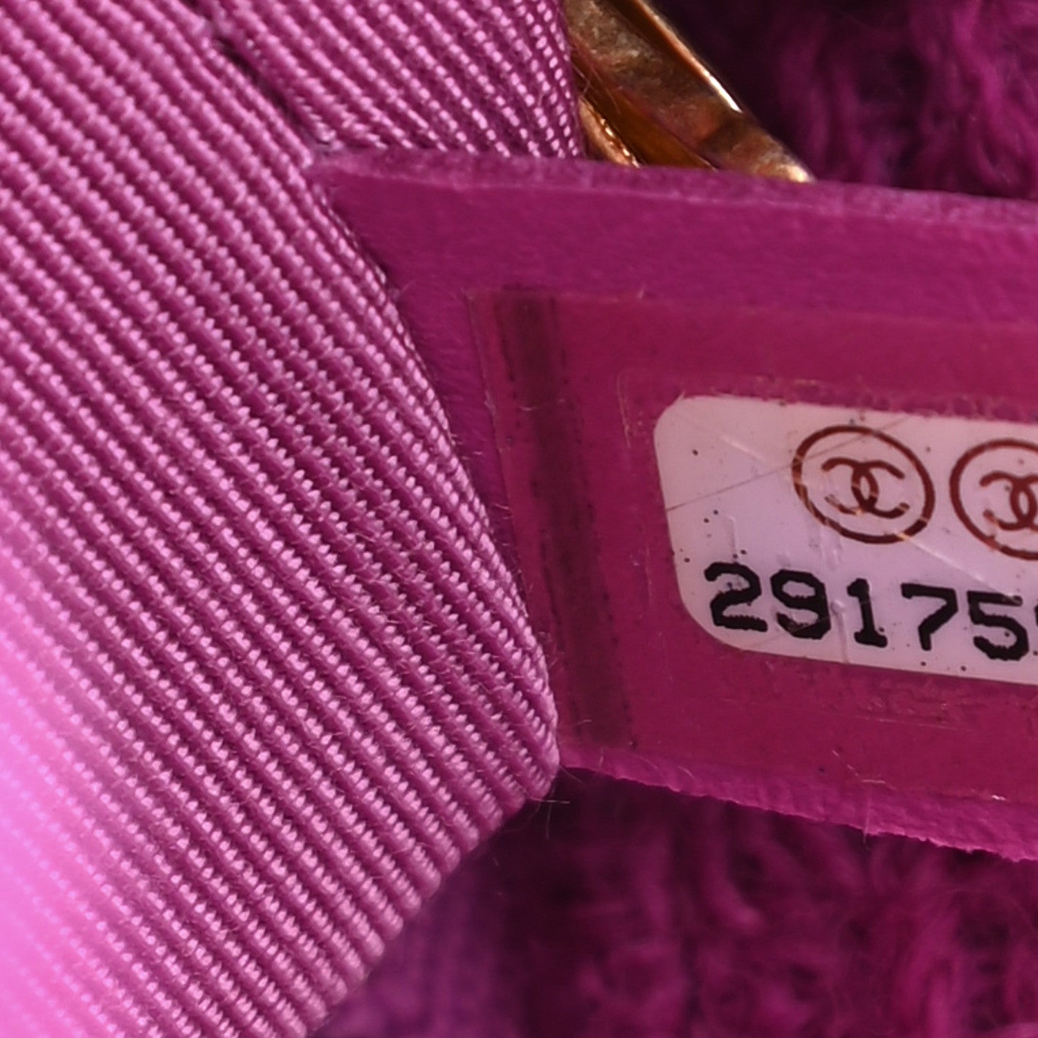Chanel Wool Tweed Large Zipped Shopping Tote Magenta 7 of 11