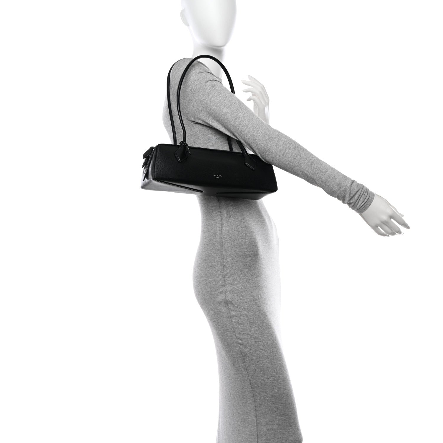 Alaia Goatskin Medium Le Teckel Bag Black 2 of 9