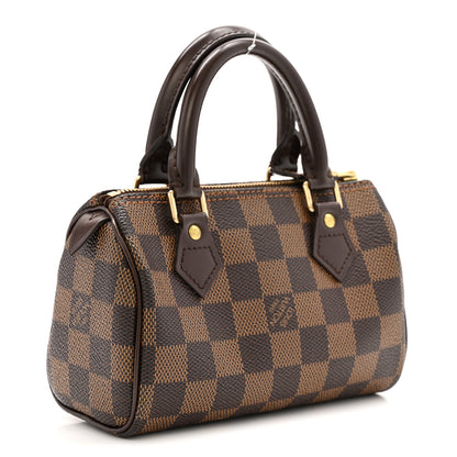 Louis Vuitton Damier Ebene Mini Sac HL Speedy 3 of 12