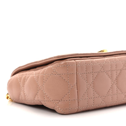 Christian Dior Calfskin Cannage Small Caro Bag Rose De Vents 7 of 8