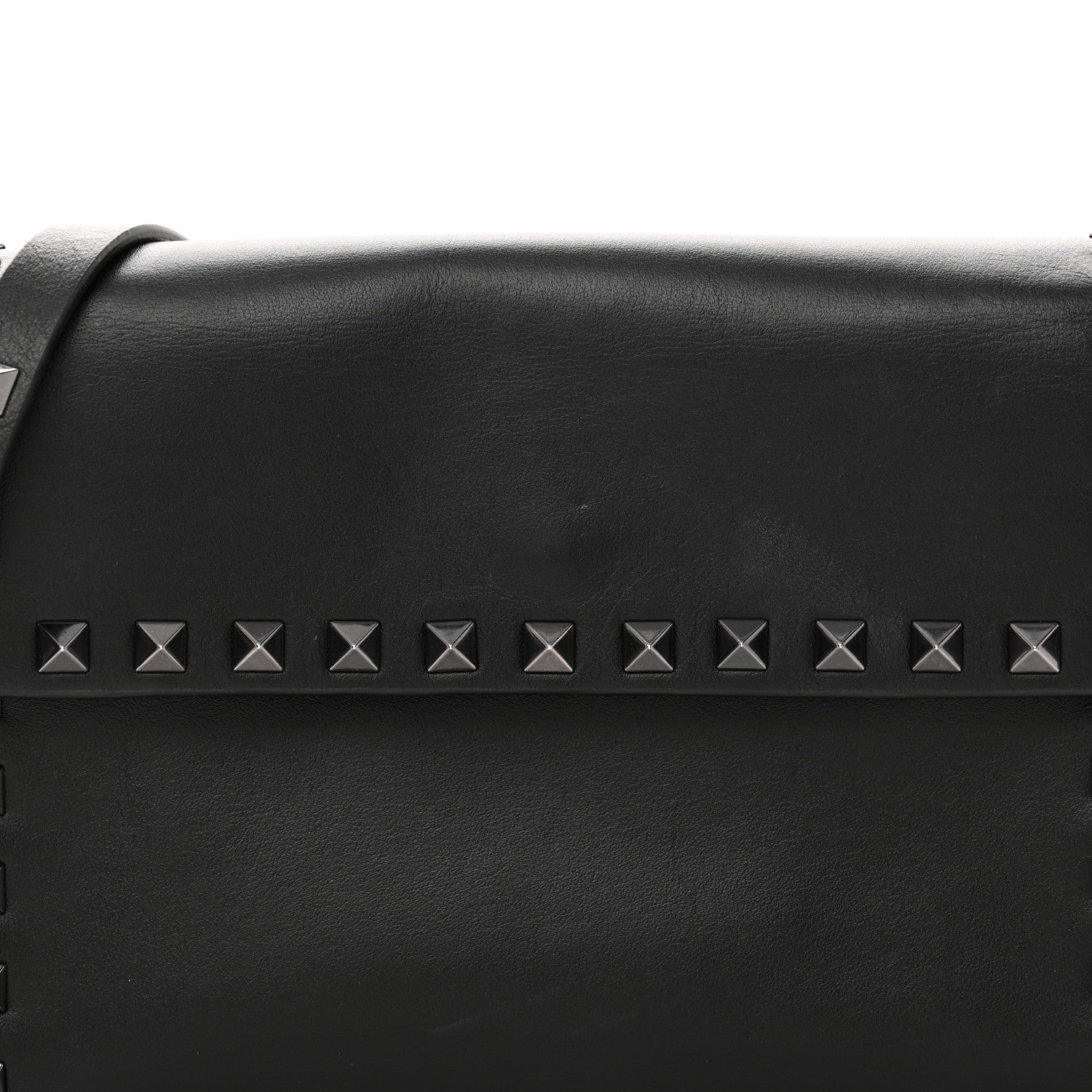 Valentino Garavani Vitello Monochrome Flap Crossbody Bag Black 7 of 9