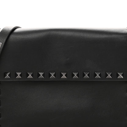 Valentino Garavani Vitello Monochrome Flap Crossbody Bag Black 7 of 9