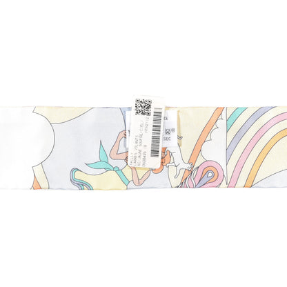 Hermes Silk Carres Volants Twilly Jaune Soufre Ciel Vert Jade 4 of 4