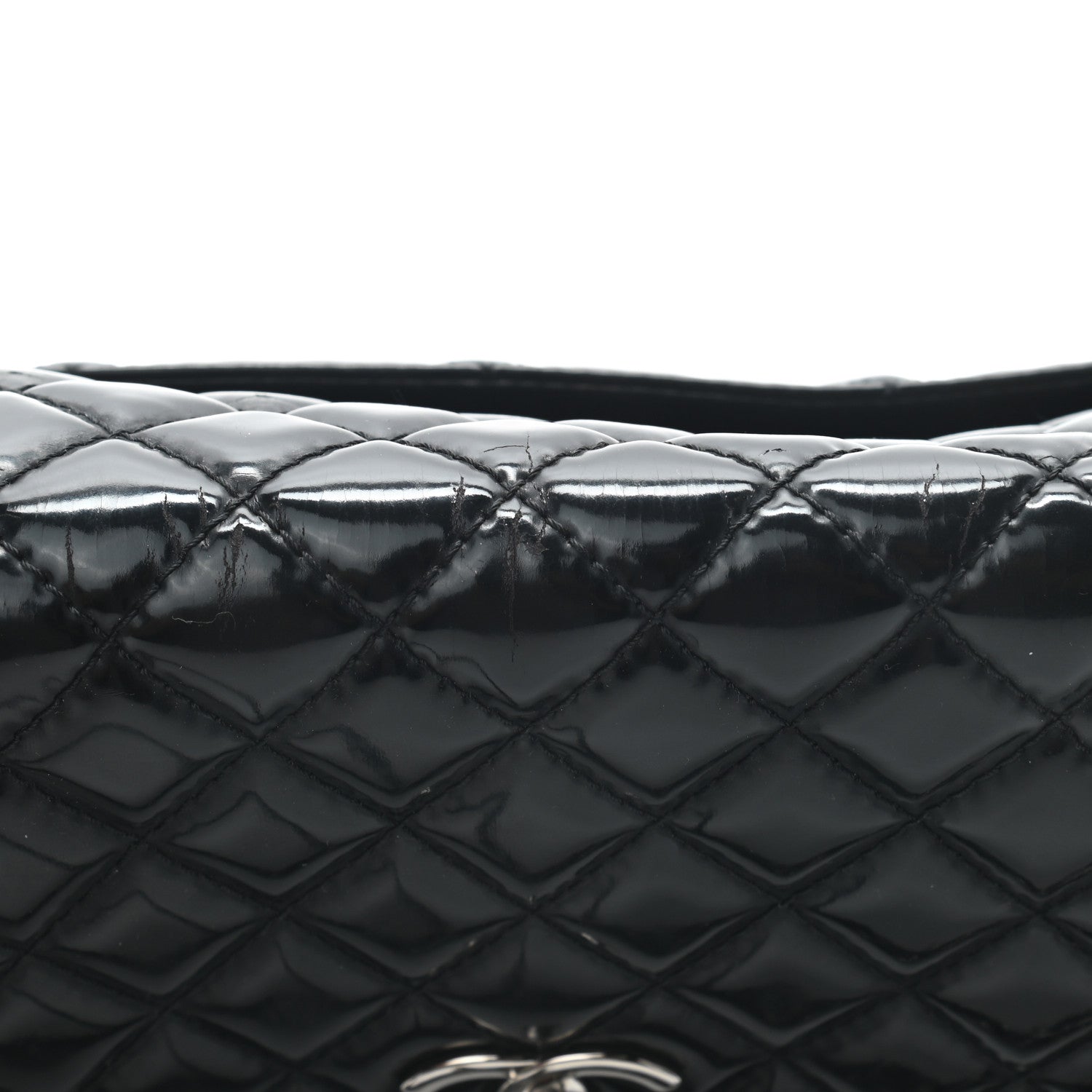 Chanel Vinyl Quilted In the Business Flap Bag Black 10 of 10