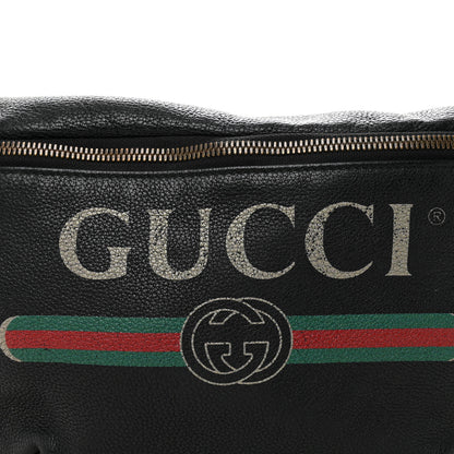 Gucci Grained Calfskin Small Logo Belt Bag Black 8 of 11