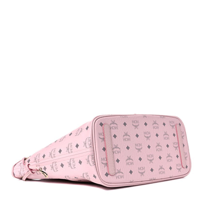MCM Visetos Medium Liz Reversible Shopper Tote Powder Pink 5 of 13