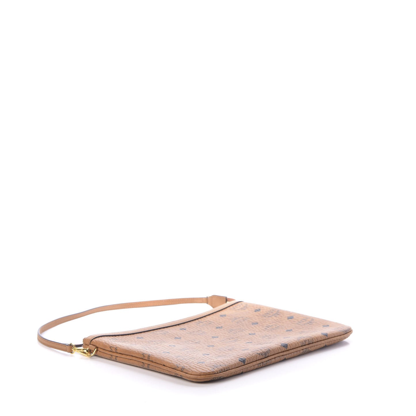 Visetos Medium Stark Wristlet Pouch Cognac