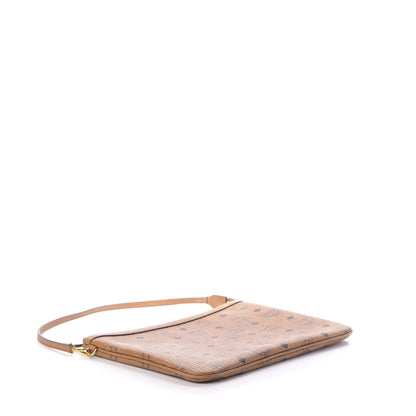 MCM Visetos Medium Stark Wristlet Pouch Cognac 6 of 10