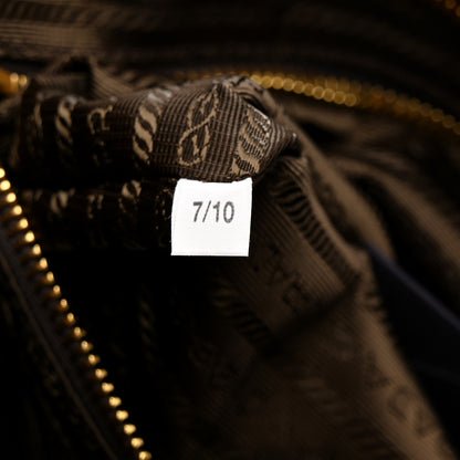 Prada Suede Large Bonnie Shoulder Bag Cocoa Brown 7 of 10