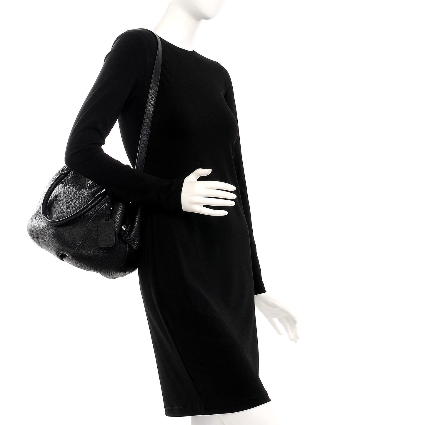 Vitello Daino Tote Nero Black
