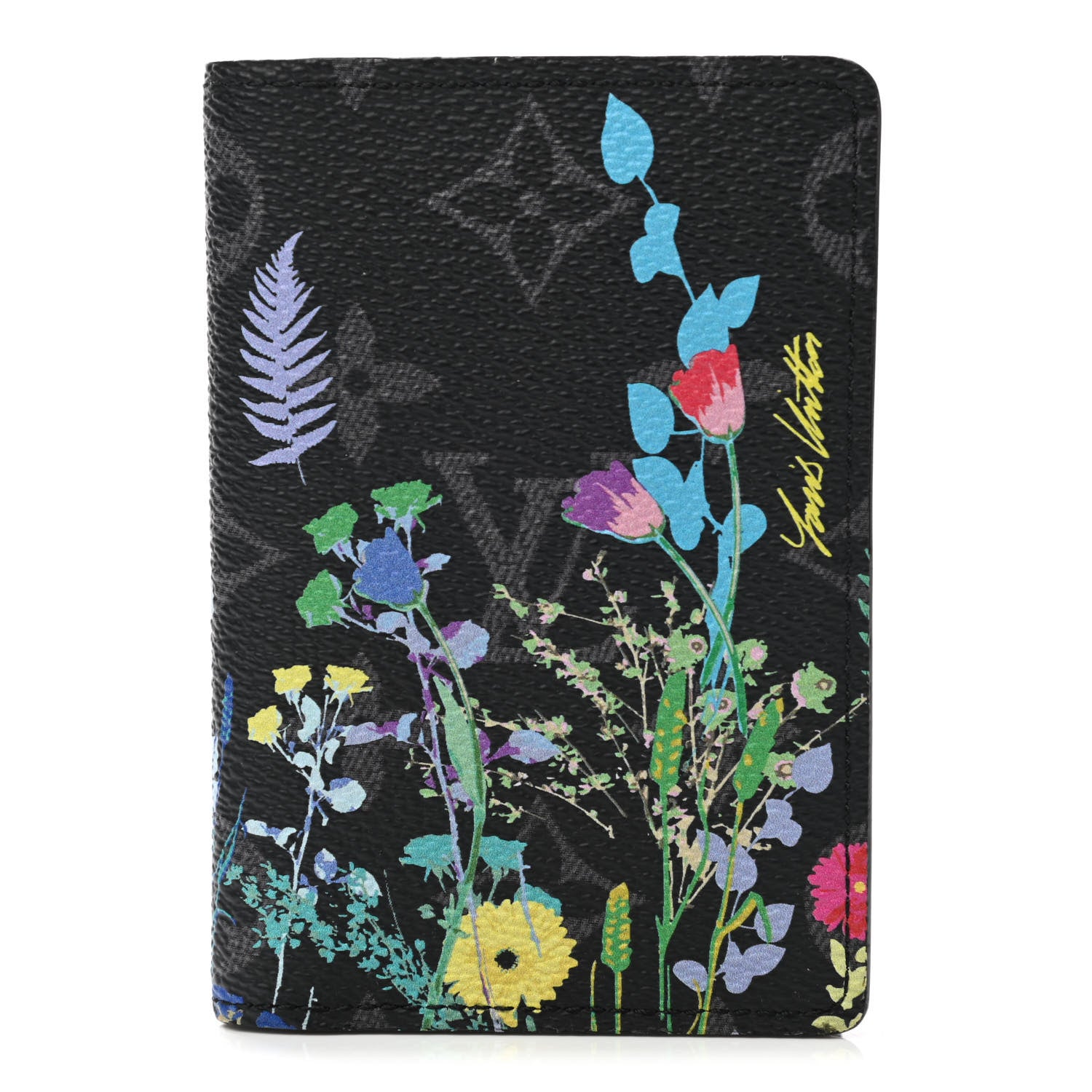 Louis Vuitton Monogram Eclipse Flower Print Pocket Organizer NM 1 of 8