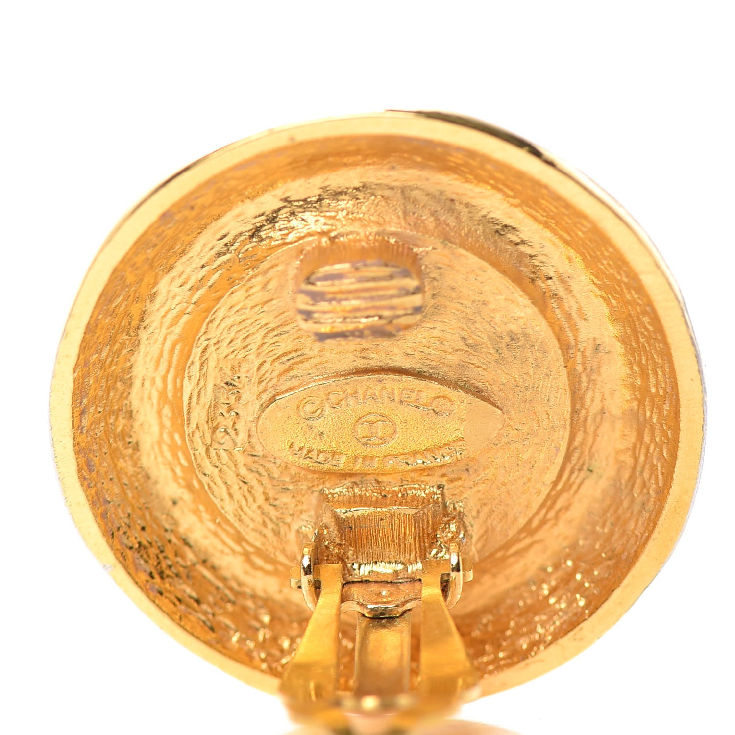 Chanel Pearl Clip On Earrings Gold 4 of 4