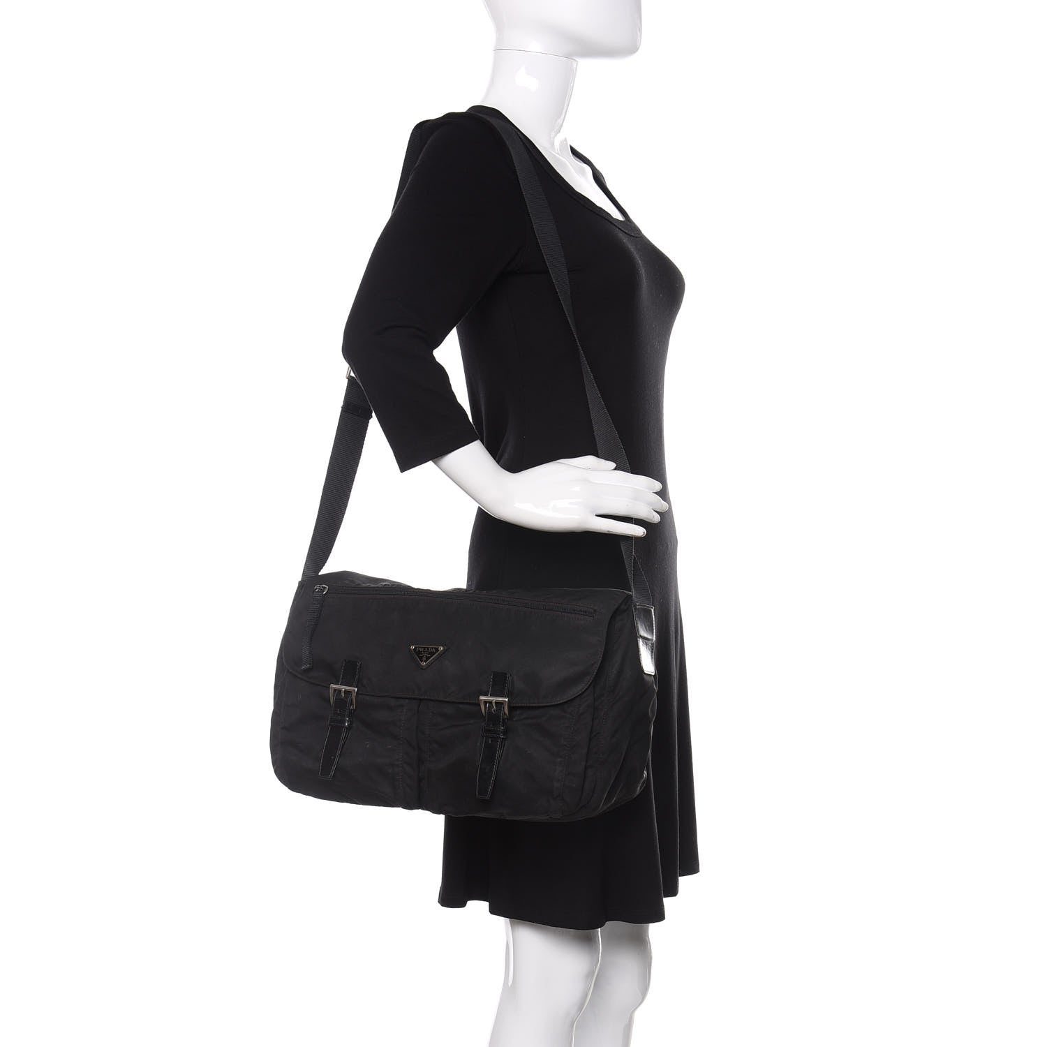 Prada Nylon Vela Sport Messenger Bag Black 2 of 20
