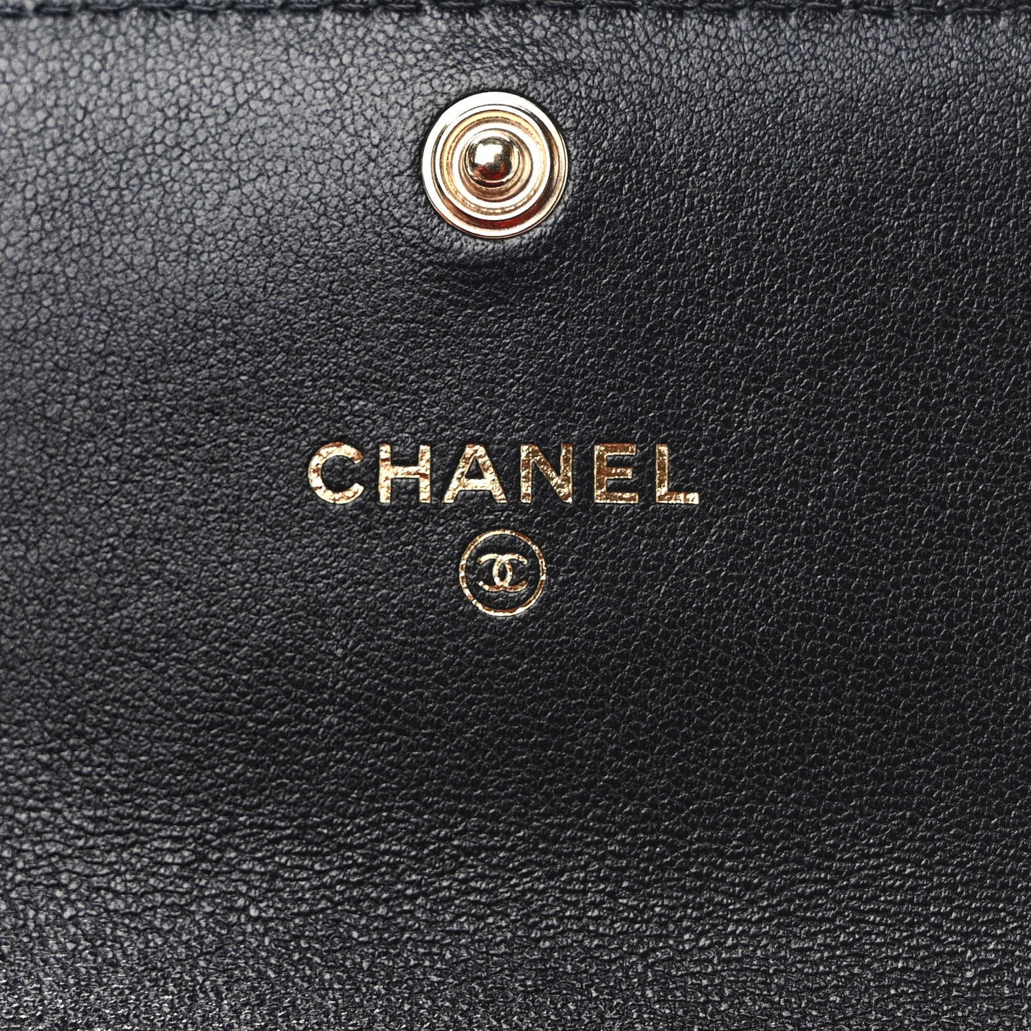 Chanel Lambskin Quilted Chanel 19 Flap Coin Purse With Chain Black 5 of 8