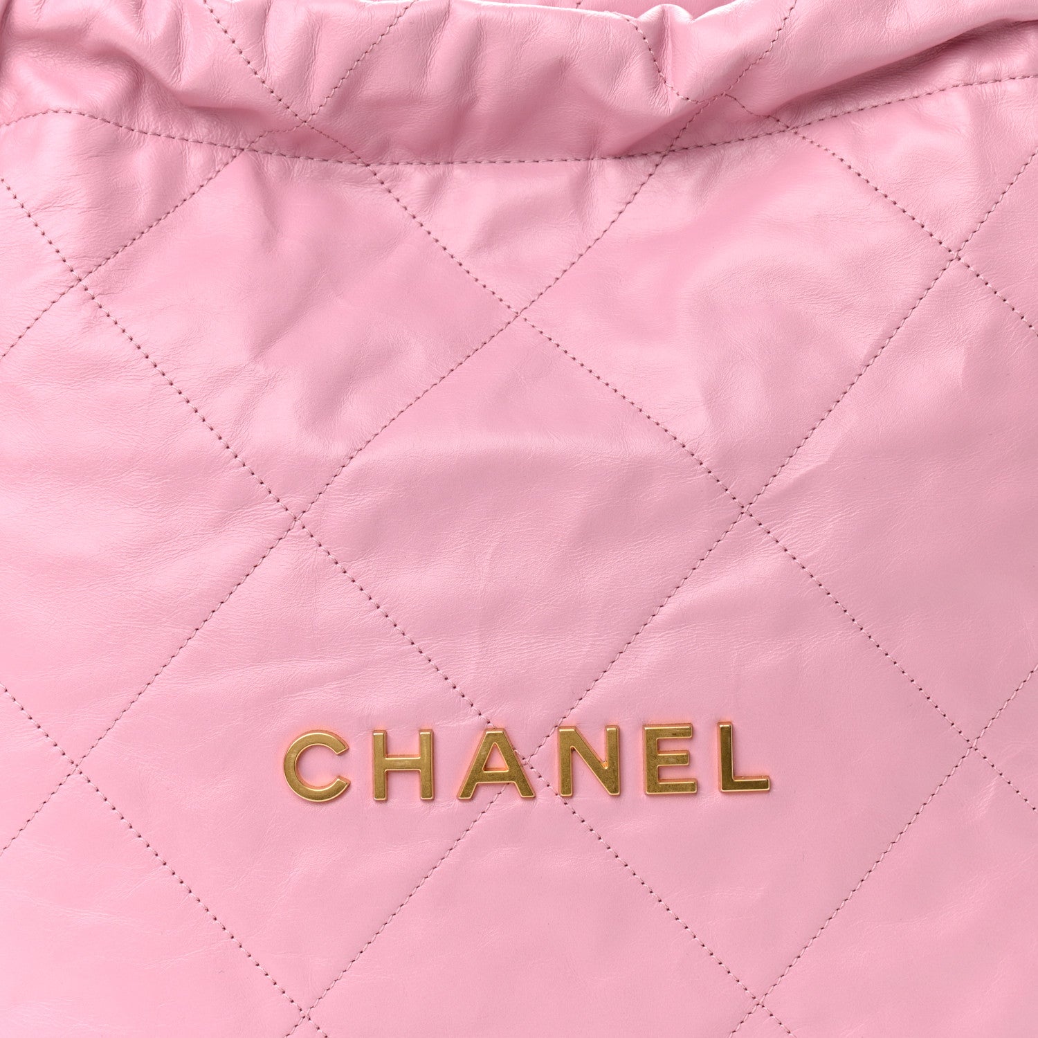 Chanel Shiny Calfskin Quilted Small Chanel 22 Pink 9 of 11