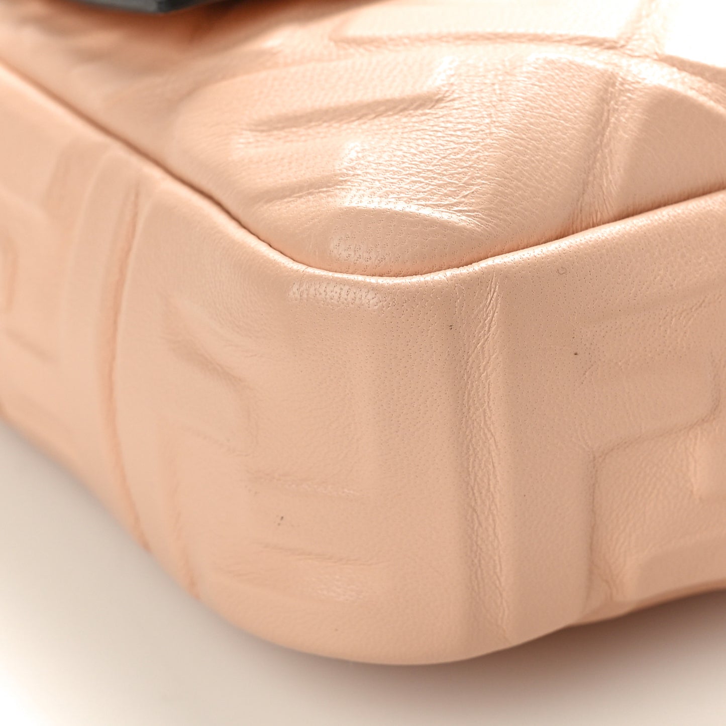 Nappa FF 1974 Embossed Baguette Rosa Quarzo