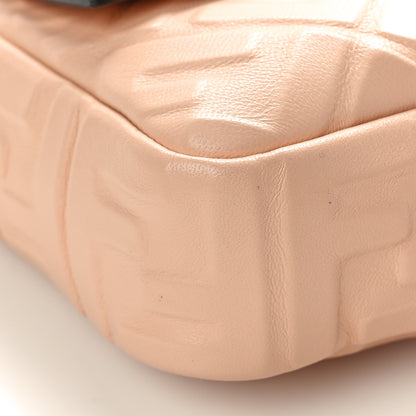 Fendi Nappa FF 1974 Embossed Baguette Rosa Quarzo 9 of 12