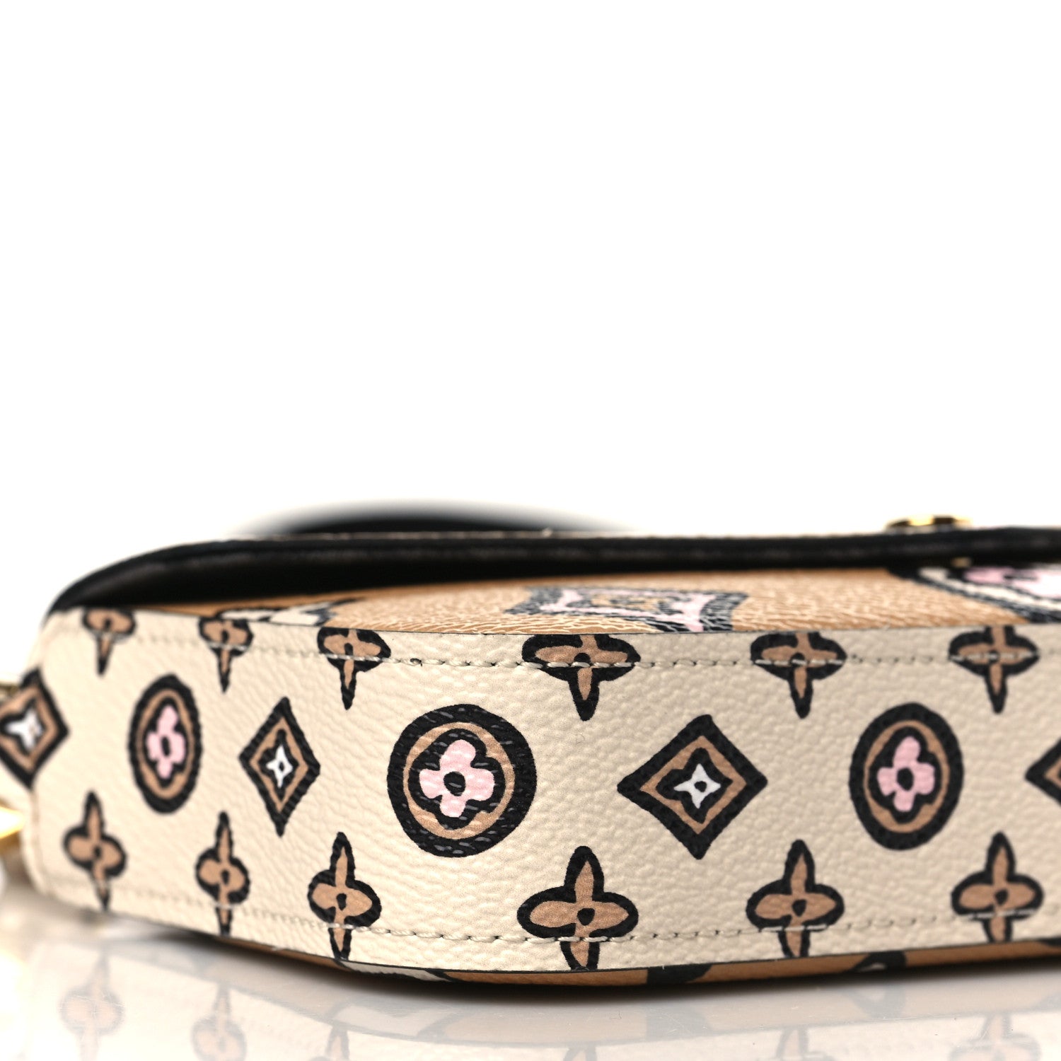 Louis Vuitton Monogram Wild At Heart Felicie Strap & Go Arizona Creme 7 of 8