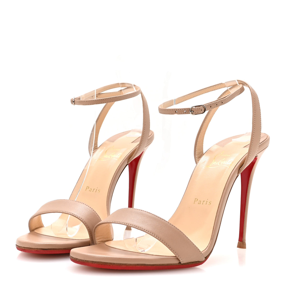 Christian Louboutin Nappa Loubigirl 100 Sandals 41 Nude 4 of 8