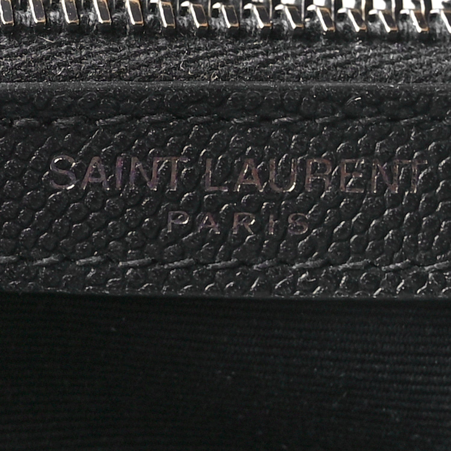 Saint Laurent Grain De Poudre Medium West Hollywood Monogram Fold-Over Black 6 of 12