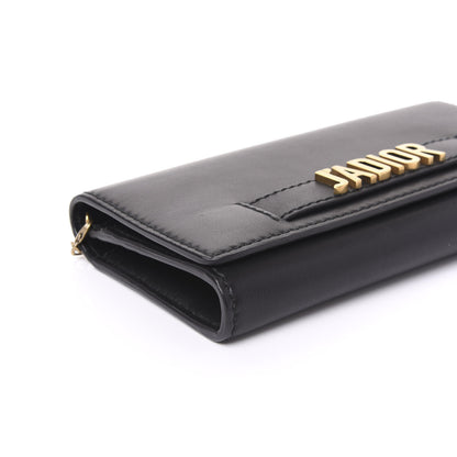 Christian Dior Smooth Calfskin J'adior Croisiere Chain Wallet Black 8 of 9