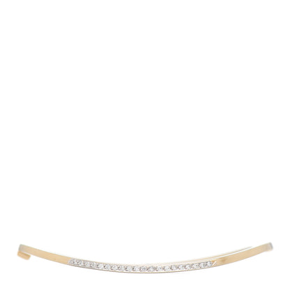 Roberto Coin 18K Yellow Gold Diamond Wave Bangle Bracelet 1 of 5