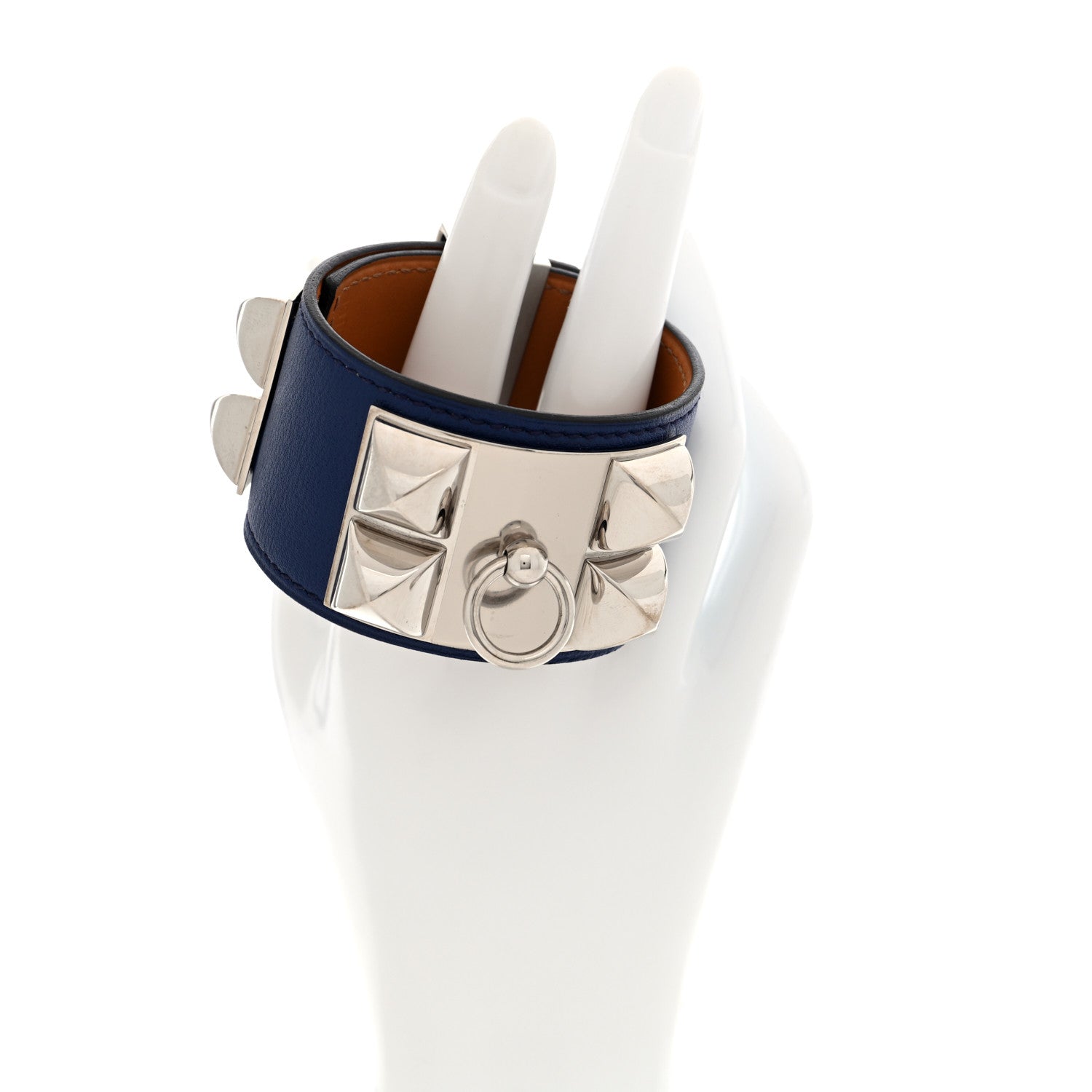 Hermes Swift Collier de Chien CDC Bracelet S Bleu Saphir 2 of 6