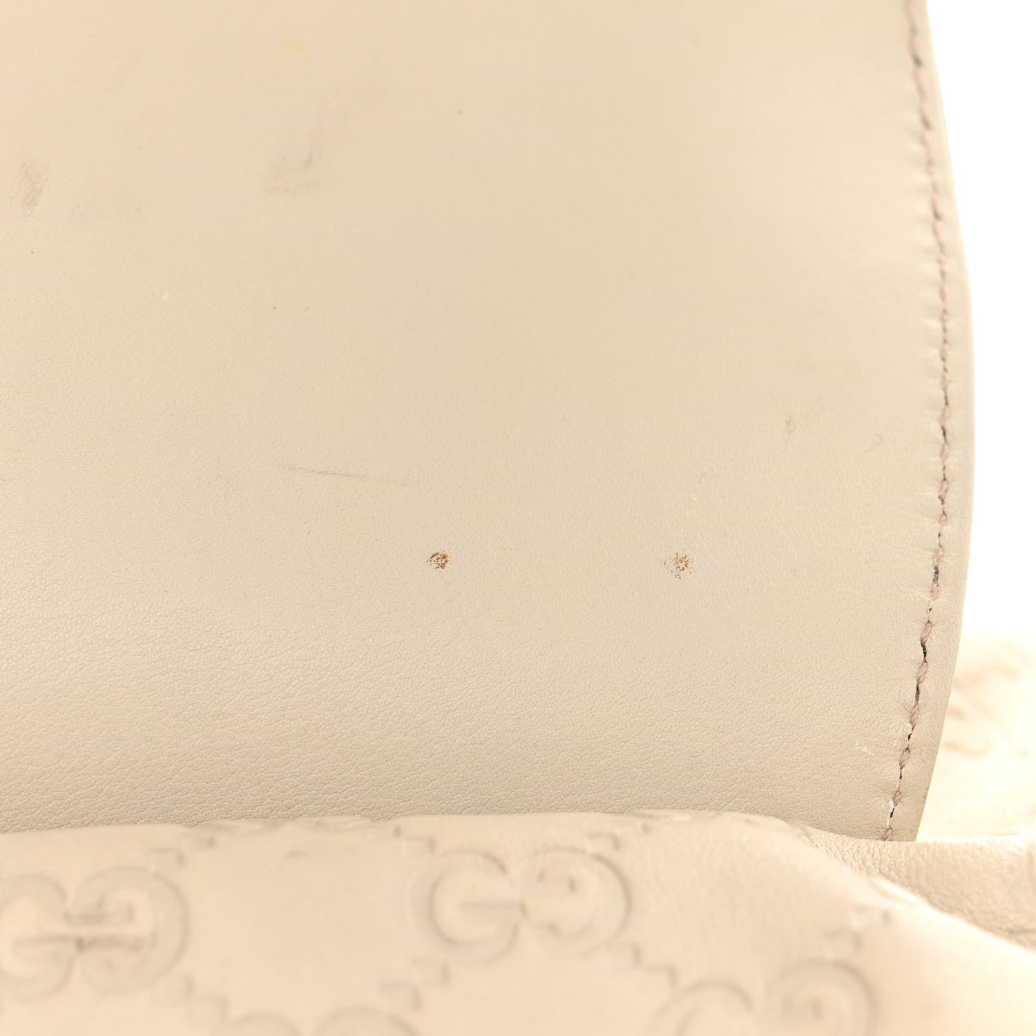 Gucci Guccissima Pop Bamboo Top Handle Tote Off White 26 of 28