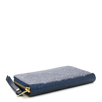 Louis Vuitton Metallic Empreinte Monogram Zippy Wallet Navy Nacre 4 of 8