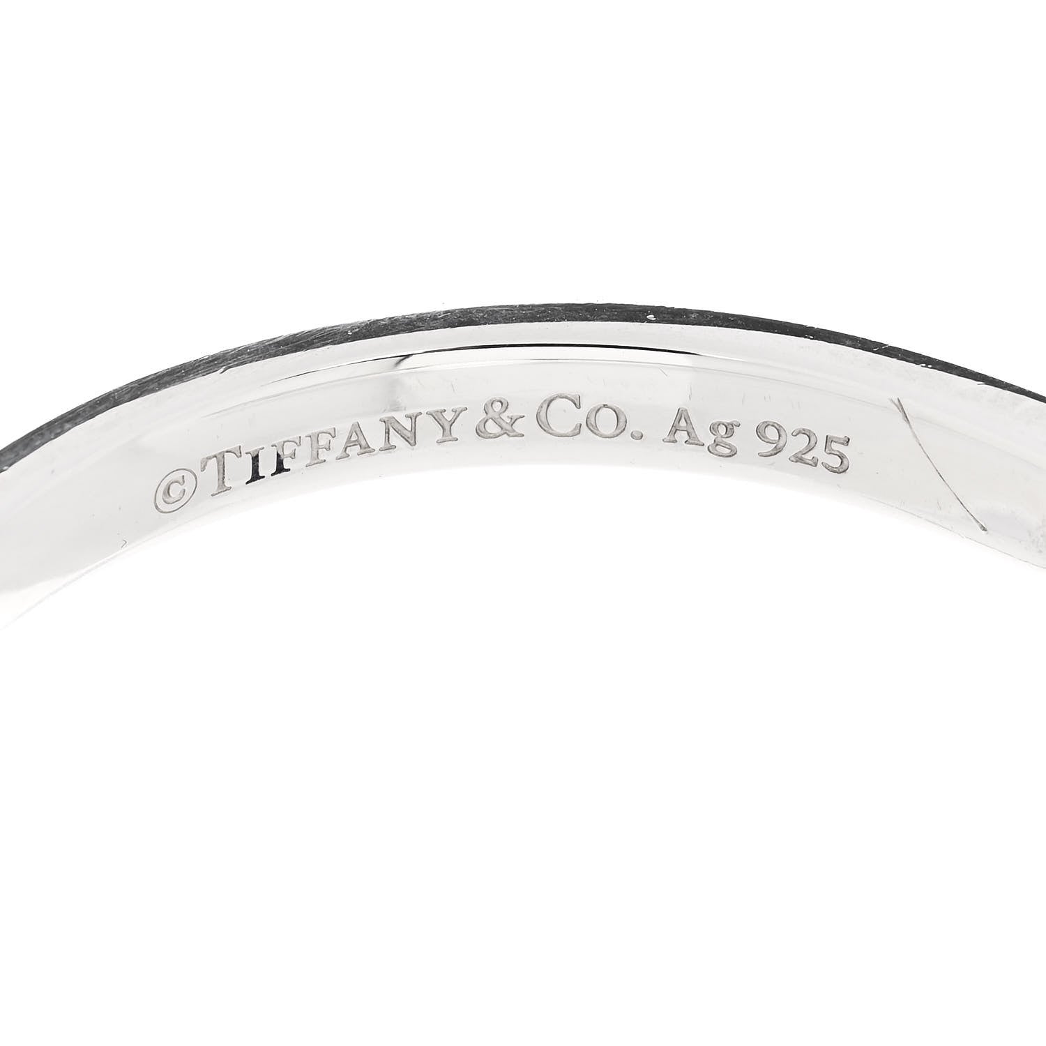 Tiffany Sterling Silver Narrow 1837 Cuff Bracelet 3 of 3