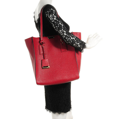 Burberry Heritage Grain Medium Woodbury Tote Military Red 2 of 9