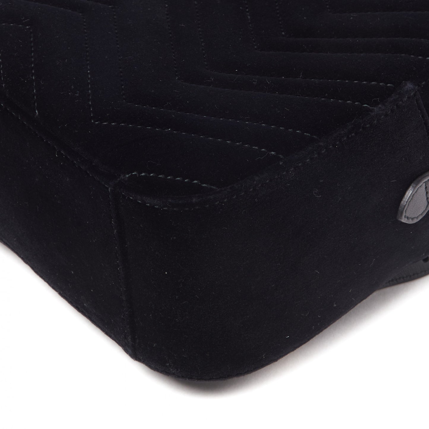 Velvet Matelasse GG Marmont Dome Backpack Black