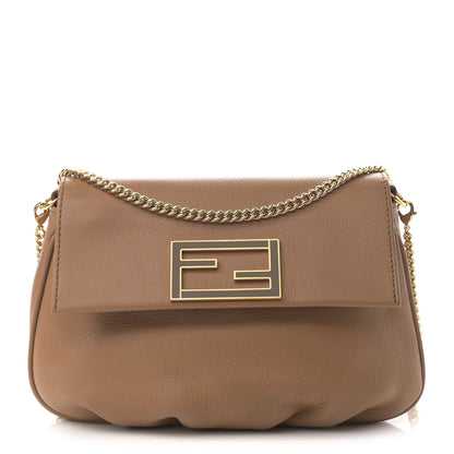 Fendi Vitello Flamingo Enamel Fendista Pouchette Crossbody Orzo 1 of 10