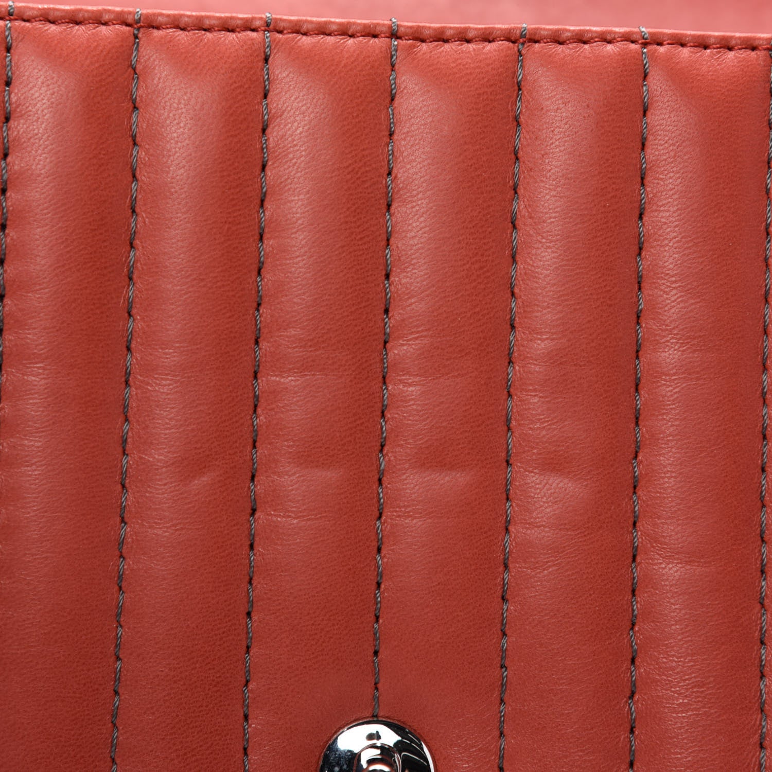 Chanel Lambskin Vertical Quilted Medium Single Flap Red 9 of 13