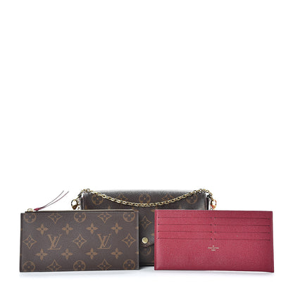 Louis Vuitton Monogram Pochette Felicie Chain Wallet Fuchsia 3 of 18