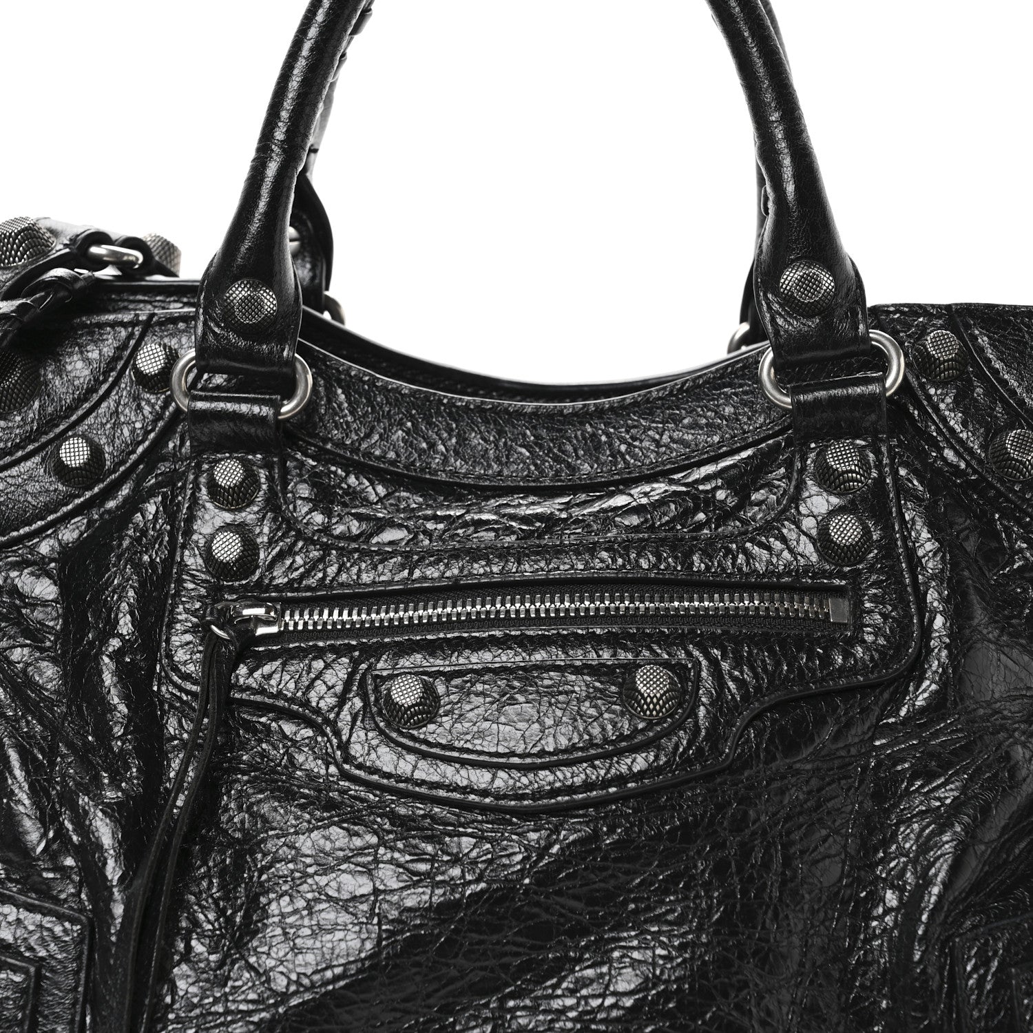 Balenciaga Agneau Arena Neo Cagole City Handbag Black 8 of 11