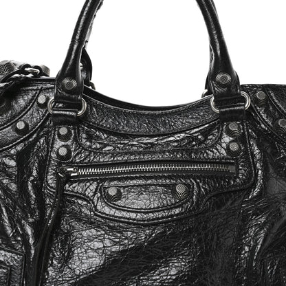 Balenciaga Agneau Arena Neo Cagole City Handbag Black 8 of 11