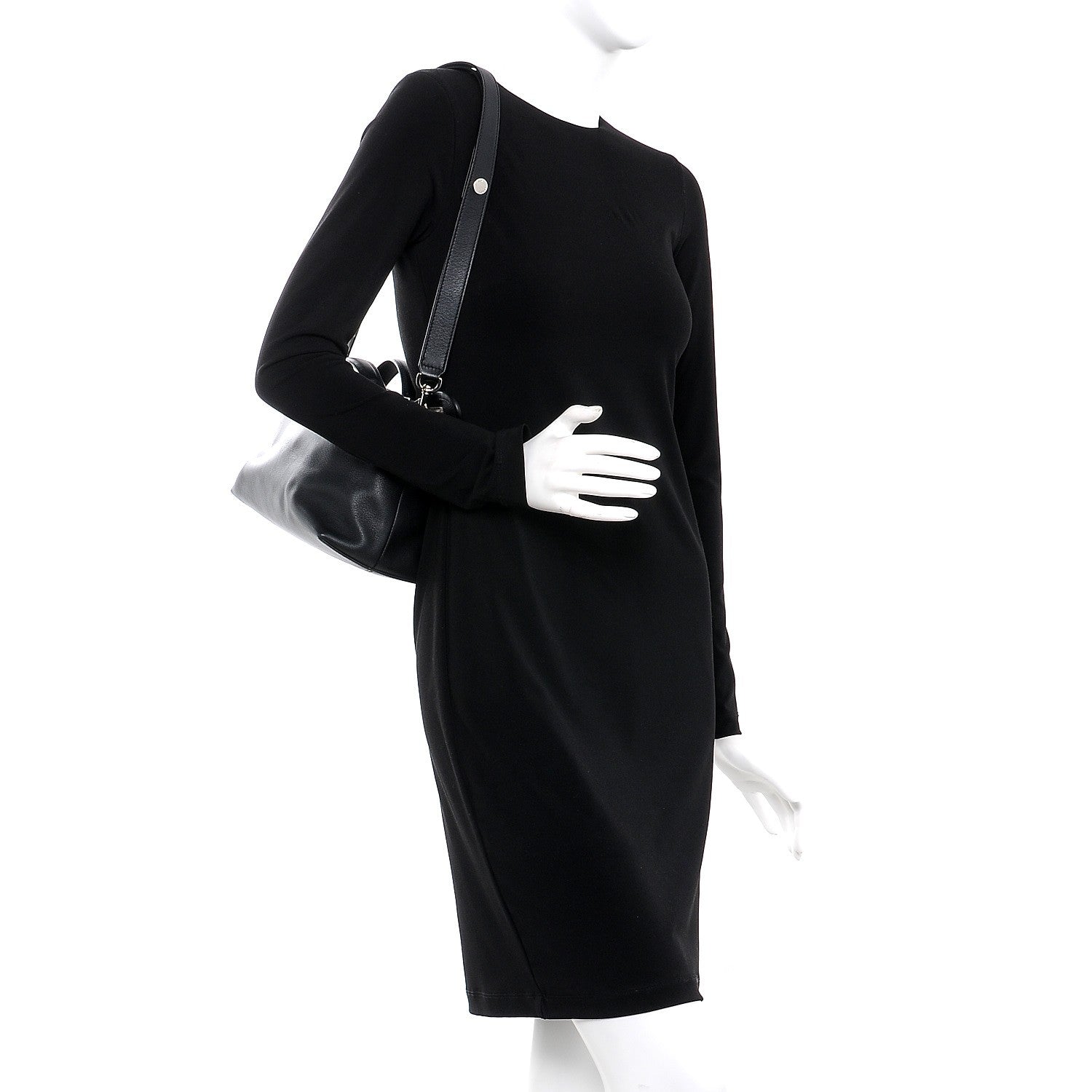 Fendi Vitello Dolce Medium By The Way Boston Bag Black 2 of 9