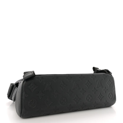 Louis Vuitton Calfskin Monogram Shadow Messenger Voyager PM  Black 4 of 10