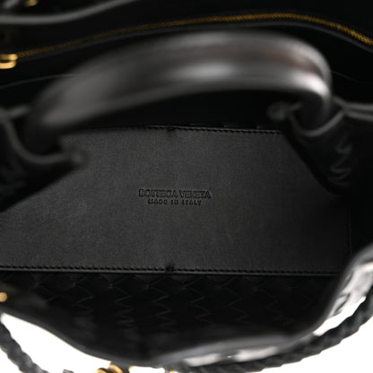 Bottega Veneta Nappa Intrecciato Small Andiamo Shoulder Bag Black 5 of 9
