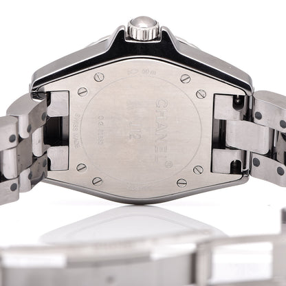 Chanel Titanium Ceramic Diamond Bezel 33mm J12 Quartz Watch 6 of 7