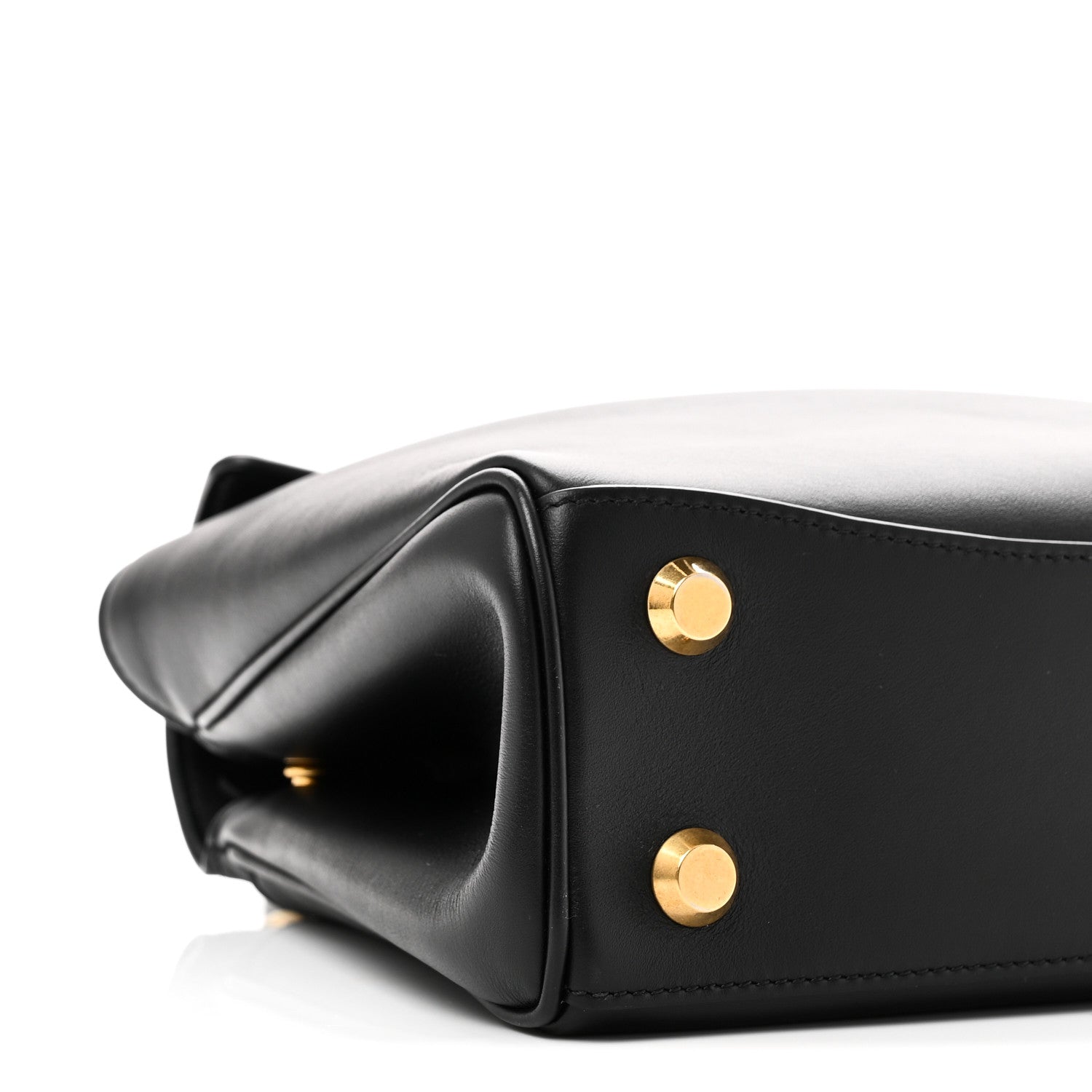 Balenciaga Natural Smooth Calfskin Mini Rodeo Top Handle Handbag Black 7 of 8