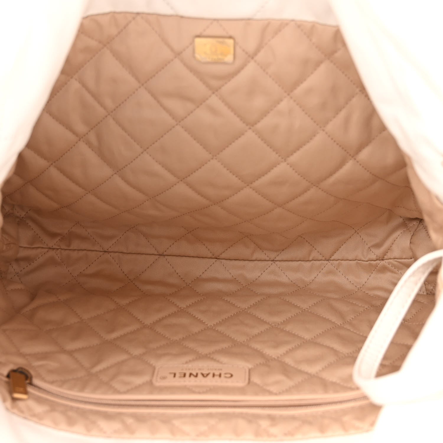 Chanel Shiny Calfskin Quilted Small Chanel 22 White 6 of 11
