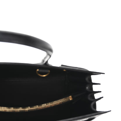 Saint Laurent Calfskin Crocodile Embossed Baby Sac De Jour Black 5 of 9