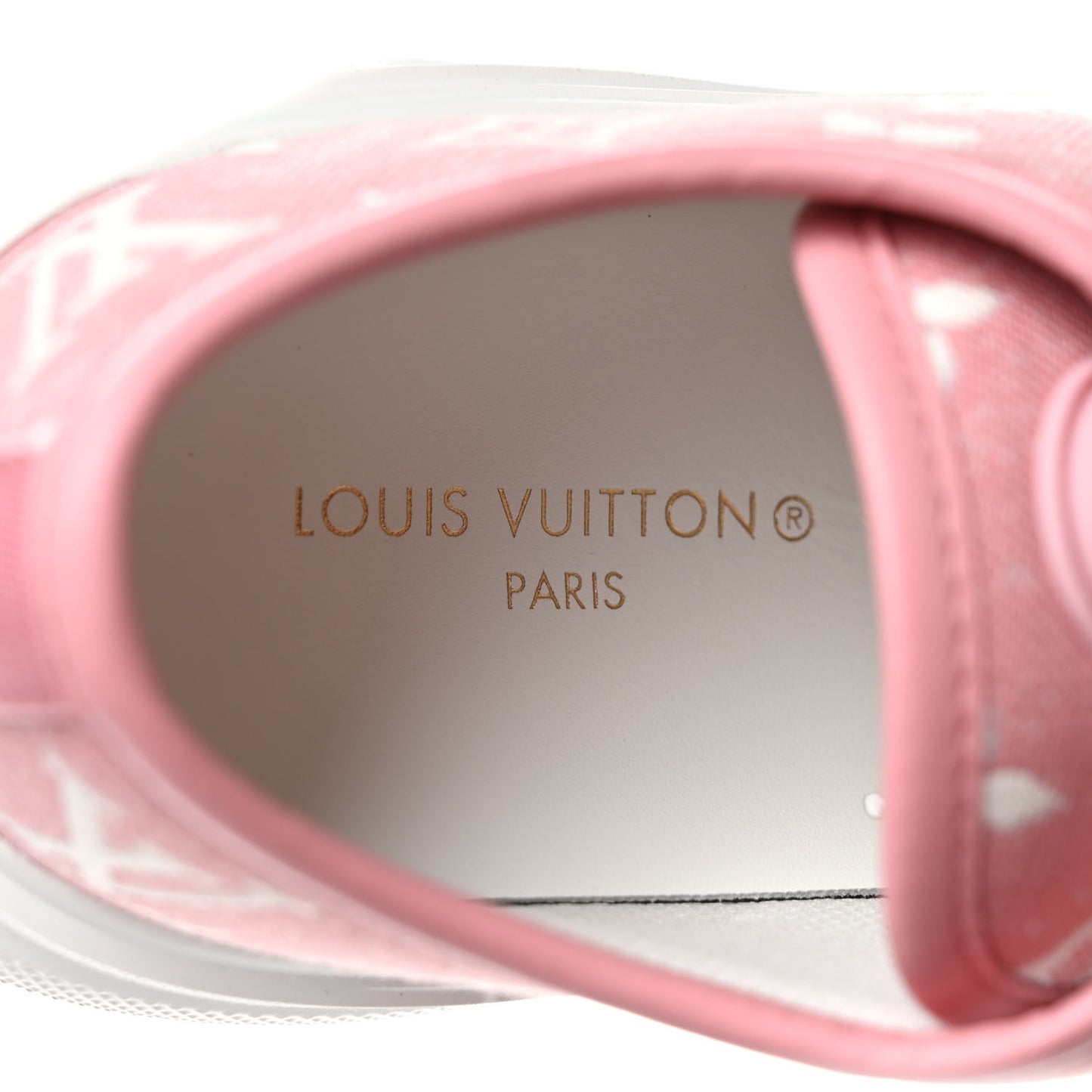 Denim Monogram Squad Sneakers 37 Pink