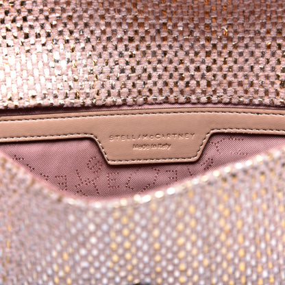 Stella McCartney Metallic Woven Raffia Falabella Mini Crossbody Pink 8 of 11
