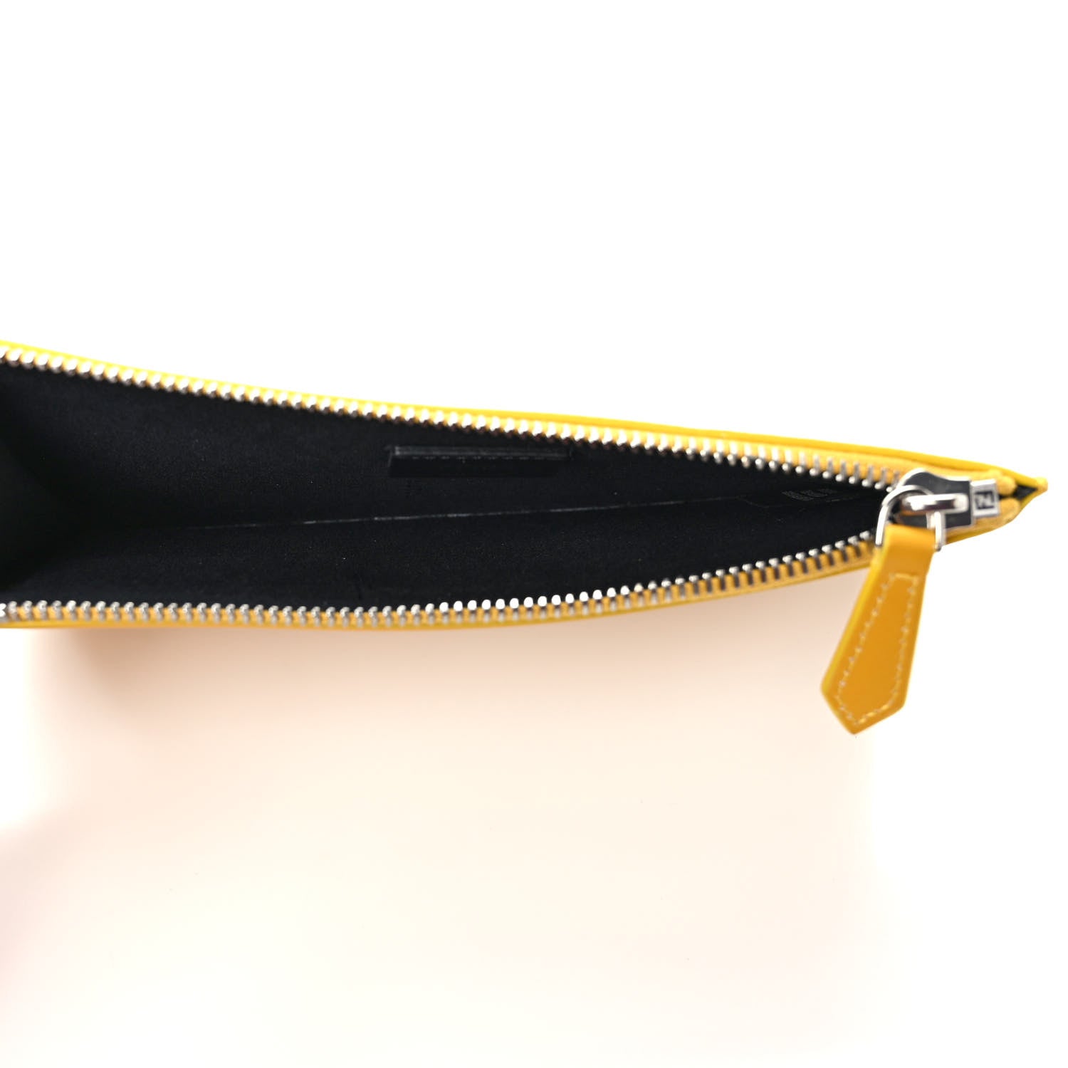 Fendi Calfskin Baguette Flat Pouch Sunflower 5 of 6