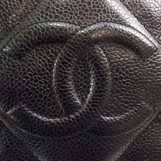 Caviar Quilted Shoulder Bag Black