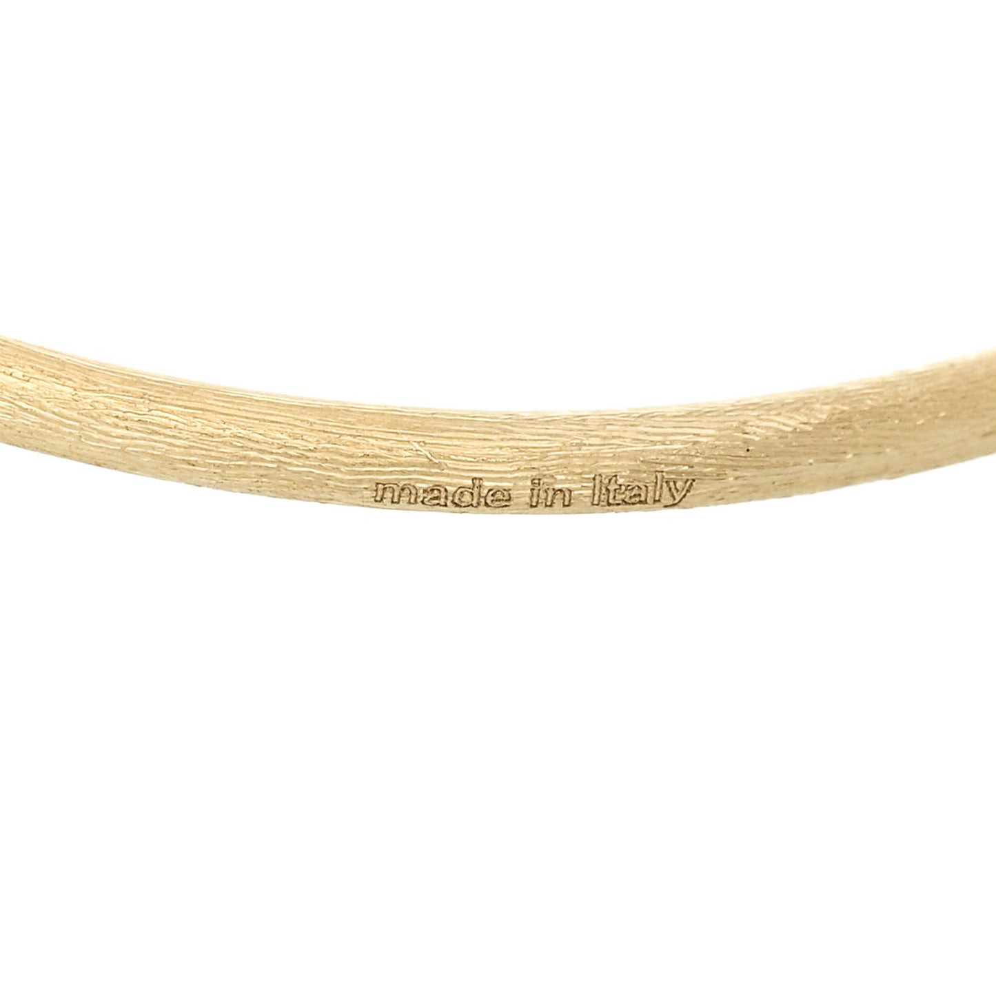 18K Yellow White Gold Diamond Lucia Bangle Bracelet